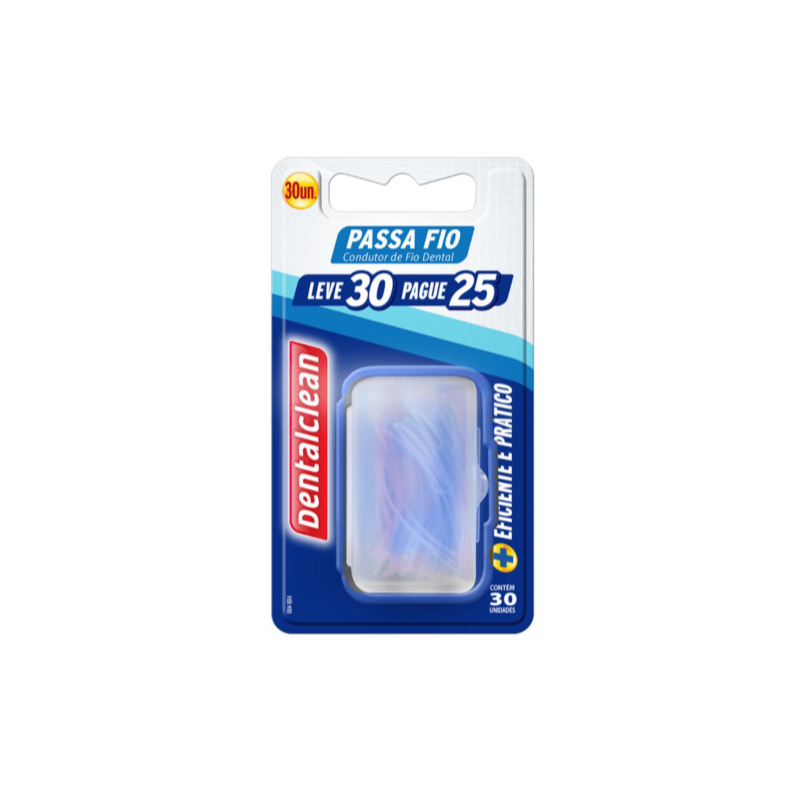 PASSA FIO DENTALCLEAN  LEVE 30 PAGUE 25UND