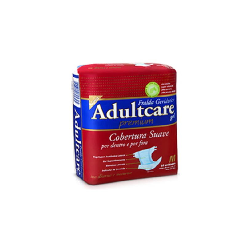FRALDA ADULCARE PREMIUM M COM 8 UNIDADES