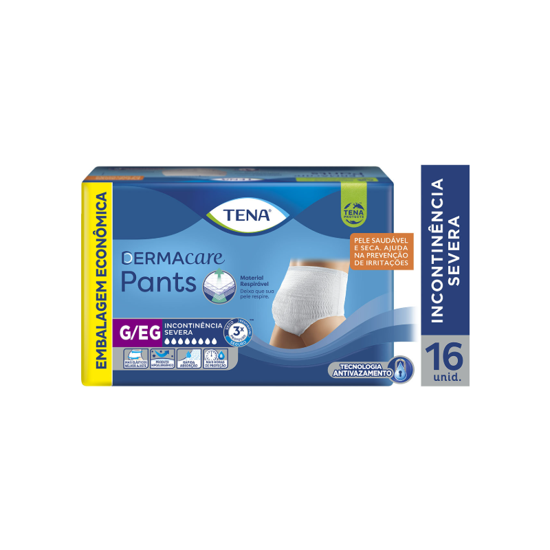 FRALDA GERIATRICA TENA PANTS G/EG COM 16 UNIDADES