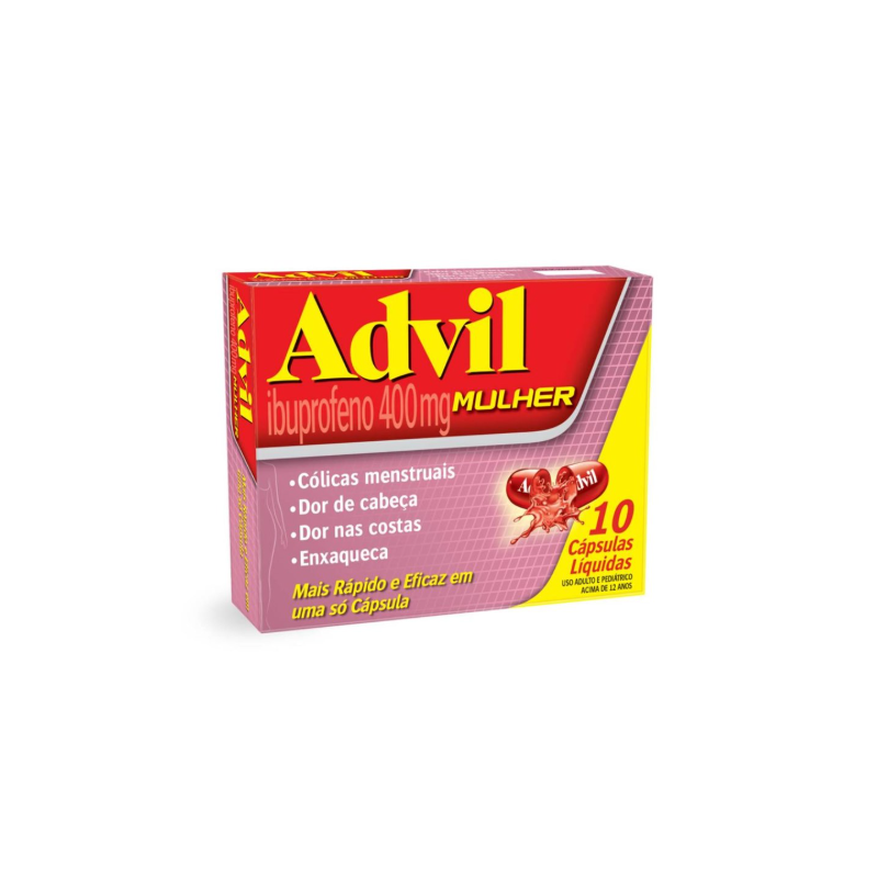 ADVIL 400MG MULHER COM 10 CÁPSULAS