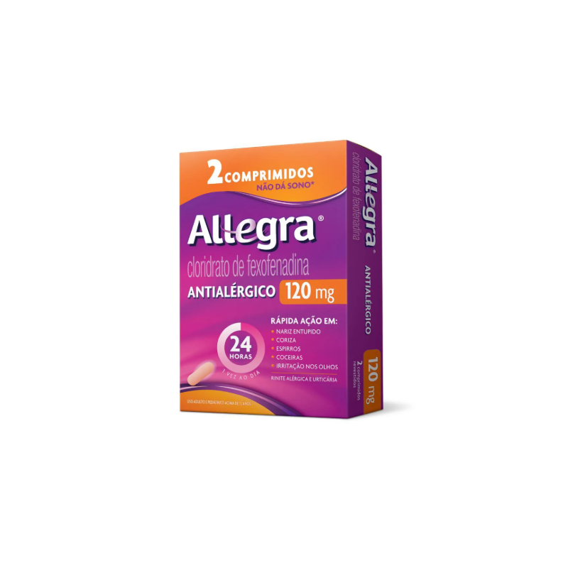 ALLEGRA 120MG COM 2 COMPRIMIDOS