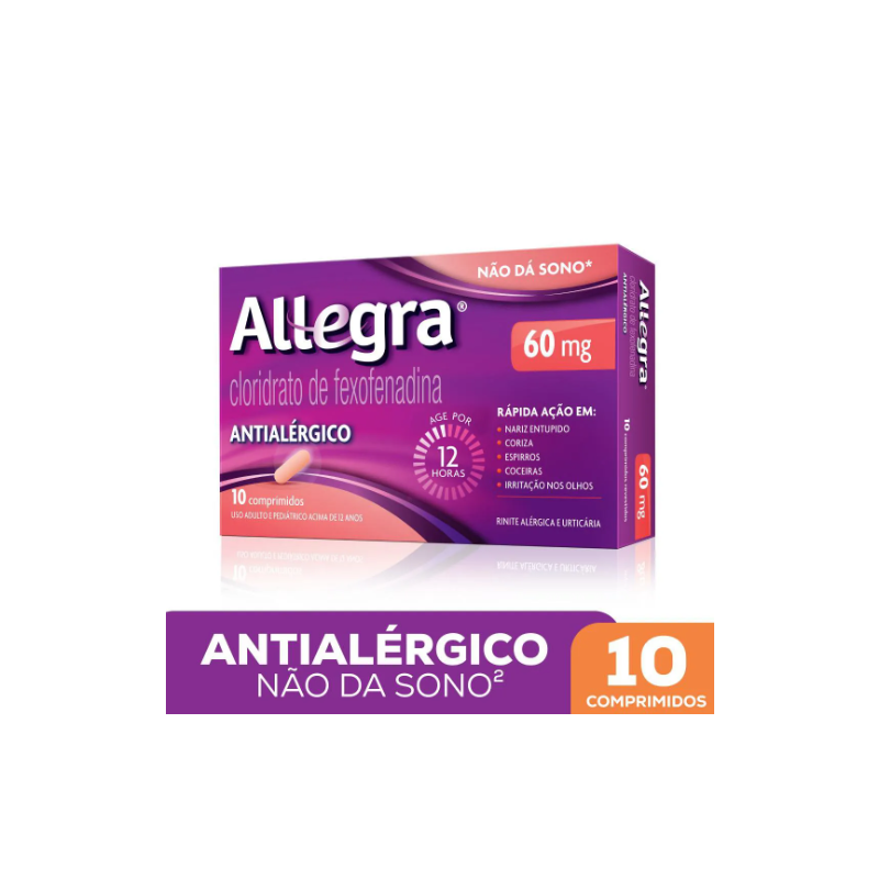 ALLEGRA 60MG COM 10 COMPRIMIDOS