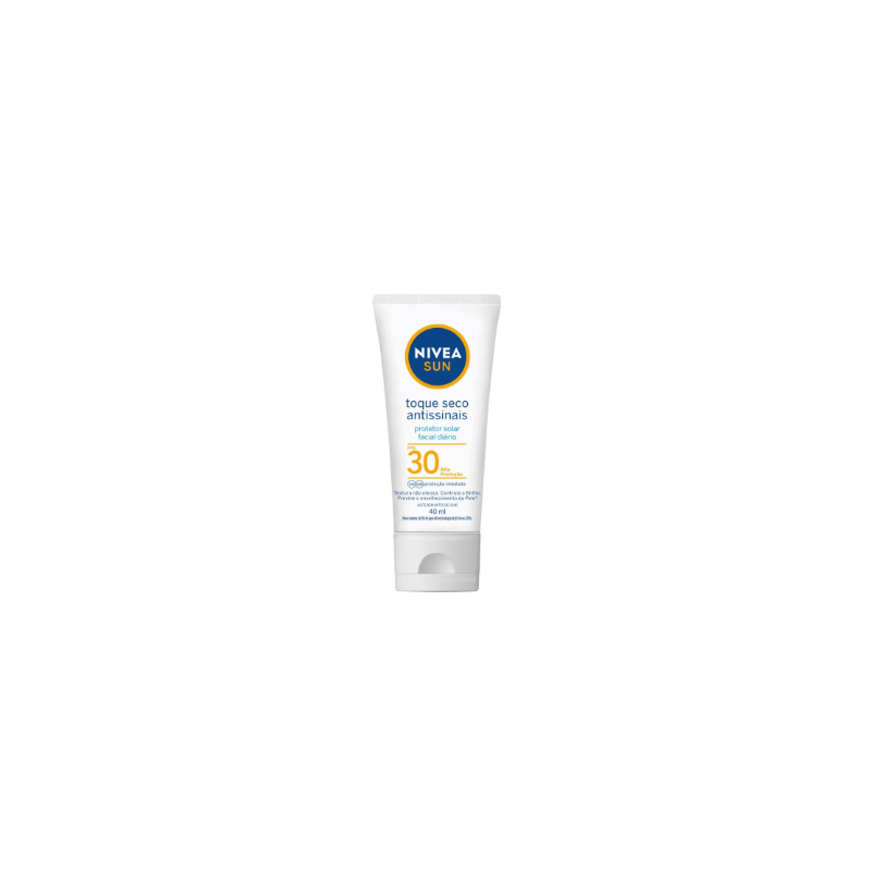 PROT SOLAR FACIAL NIVEA SUN TOQUESECO ANTISSINAIS FPS30 40ML