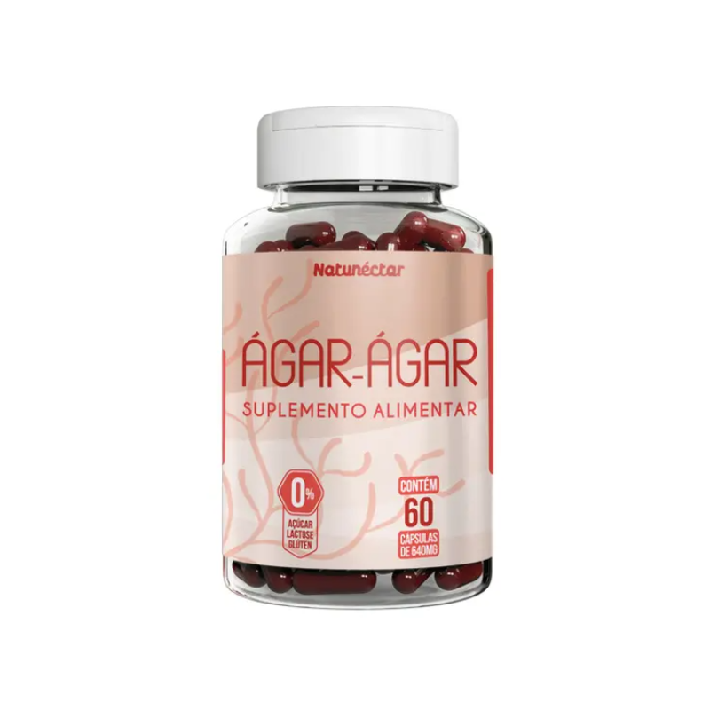 AGAR-AGAR 640MG COM 60 CAPSULAS NATUNECTAR