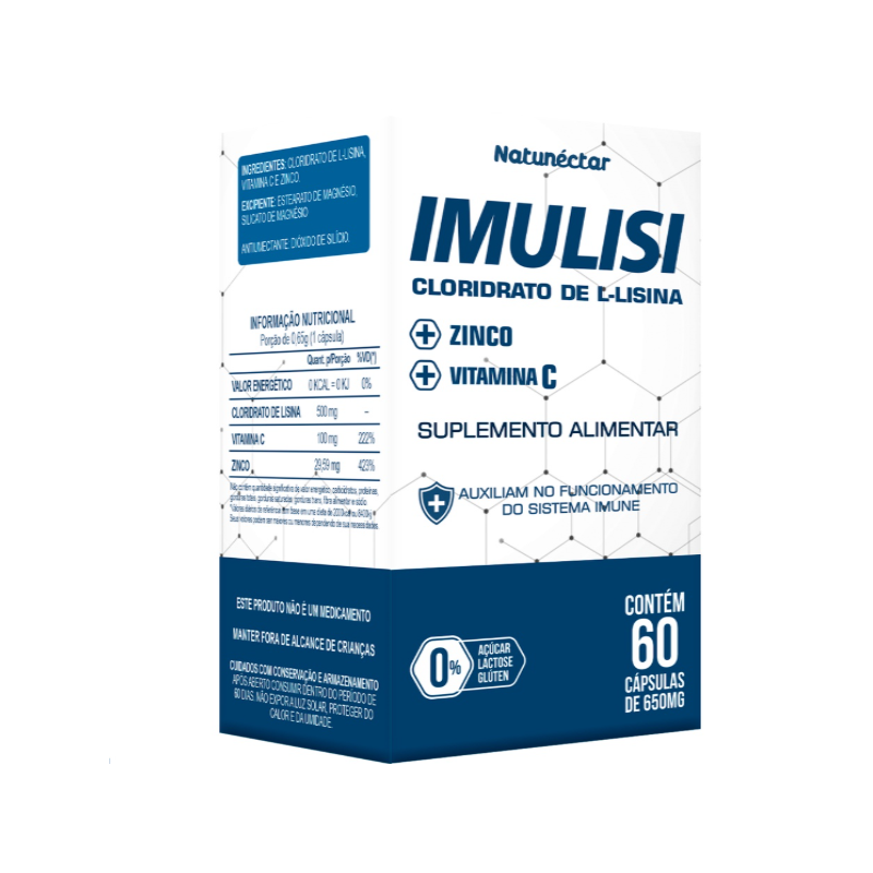 IMULISI 650MG COM 60 CAPSULAS NATUNECTAR