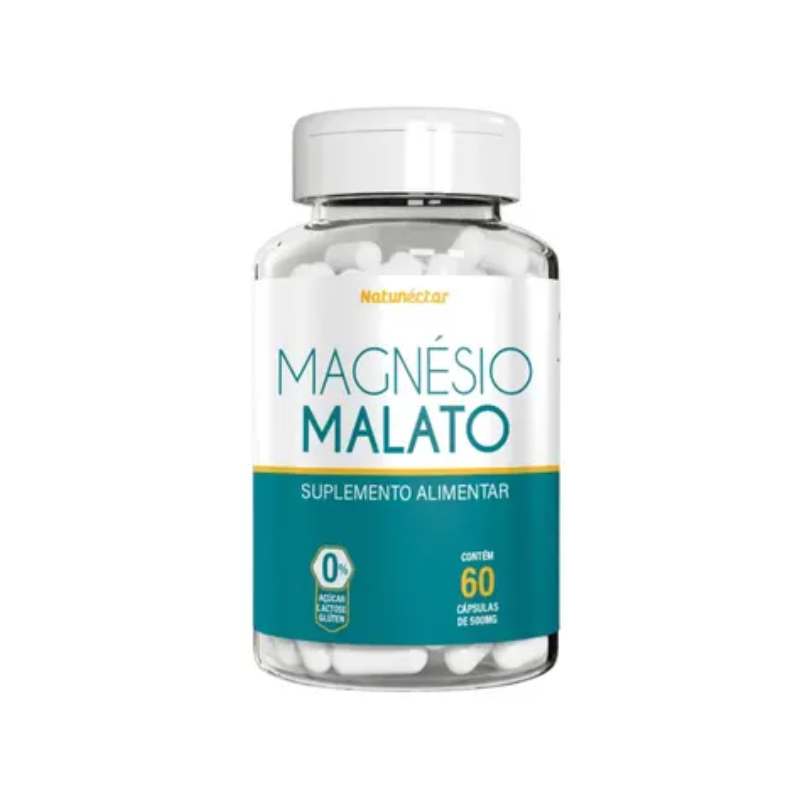 MAGNESIO MALATO 500MG COM 60 CAPSULAS NATUNECTAR