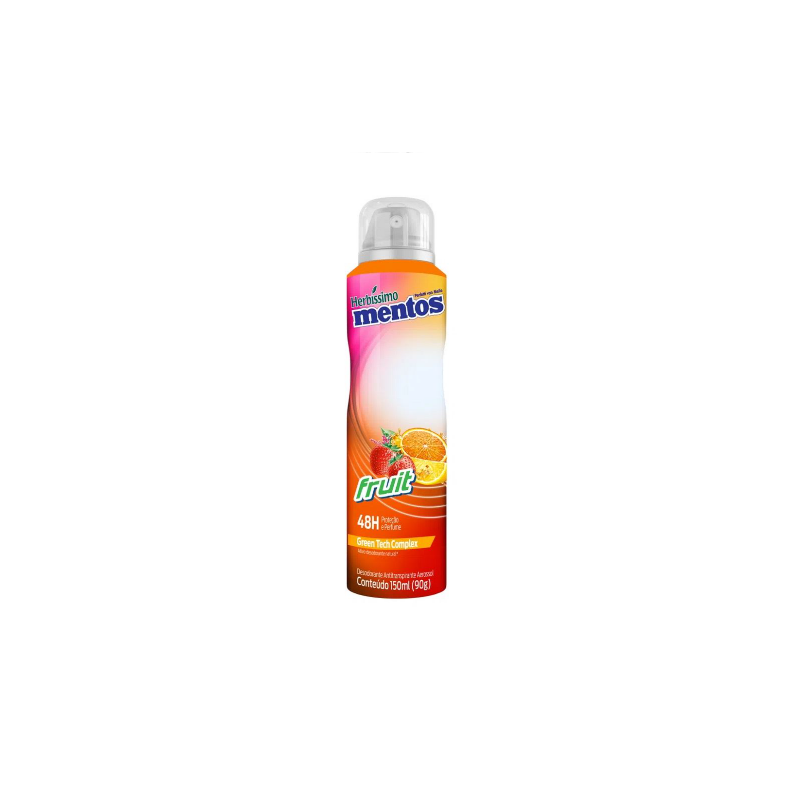 DESODORANTE AEROSOL HERBISSIMO MENTOS FRUIT COM 150ML 