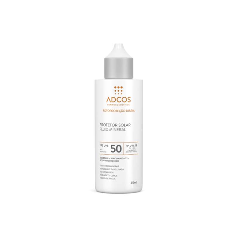 PROTETOR SOLAR FACIAL FLUID FPS50 MINERAL COM 40G