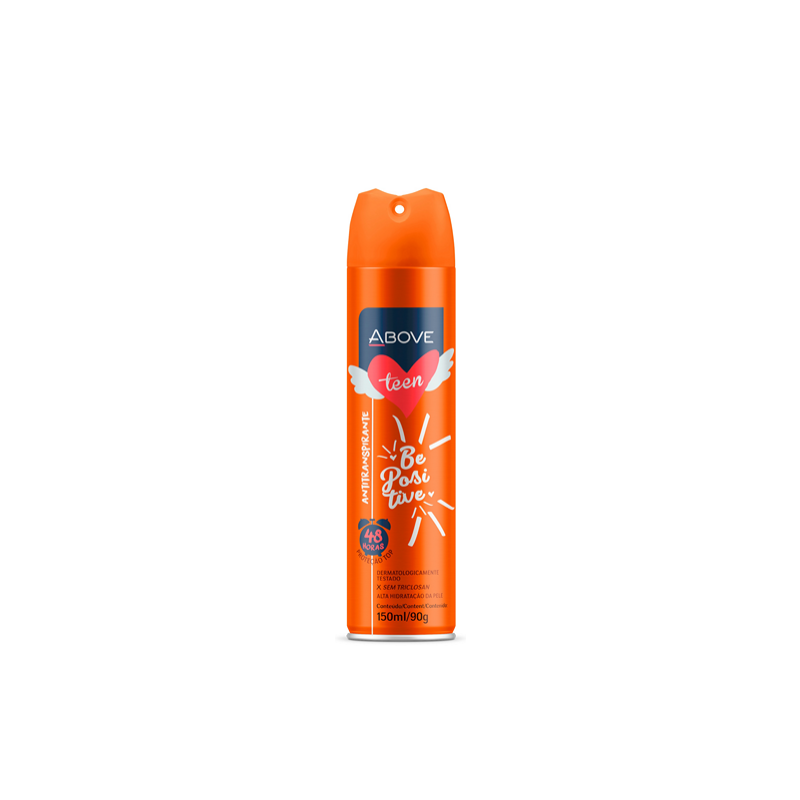 DESODORANTE AEROSOL ABOVE TEEN BE POSITIVE 90G