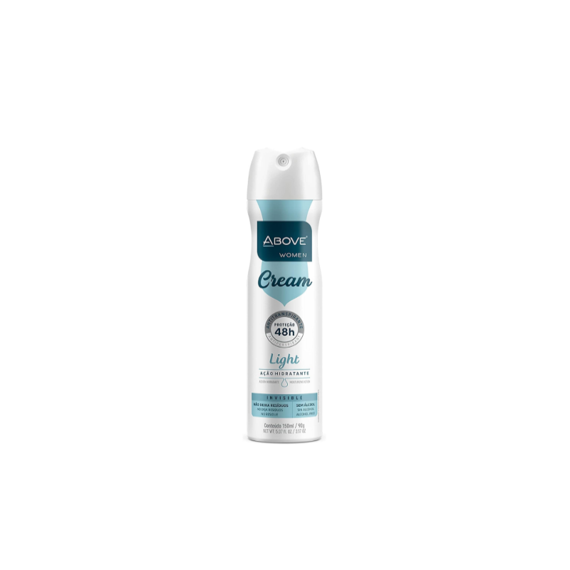 DESODORANTE AEROSOL ABOVE WOMEN CREAM LIGHT 150ML