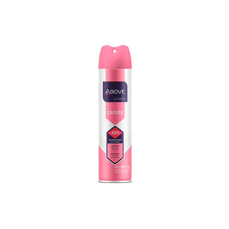 DESODORANTE AEROSOL ABOVE  WOMEN CANDY 150ML