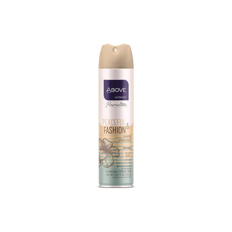 DESODORANTE AEROSOL ABOVE MAXX PEACEFUL E FASHION 250ML
