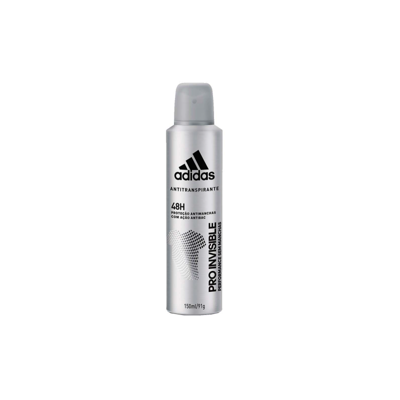 DESODORANTE AEROSOL ADIDAS MASCULINO INVISIBLE COM 150ML