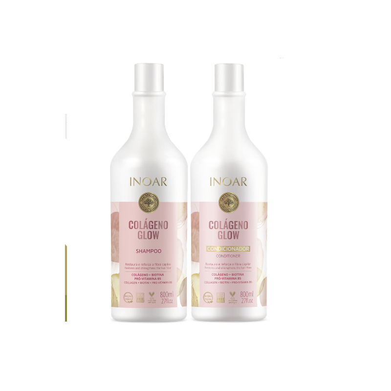 KIT SHAMPOO E CONDICIONADOR  COLAGENO GROW DE 1L CADA