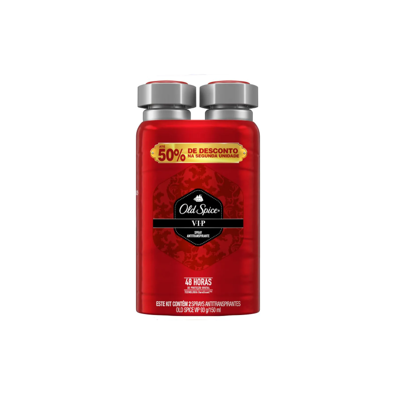 DESODORANTE AEROSOL OLD SPICE VIP COM 2 UNIDADES