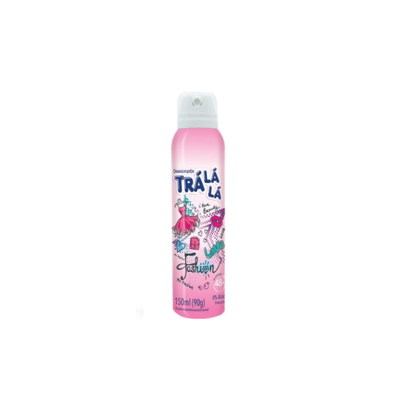 DESODORANTE AEROSOL TRA LÁ LÁ FASHION ROSA 90ML