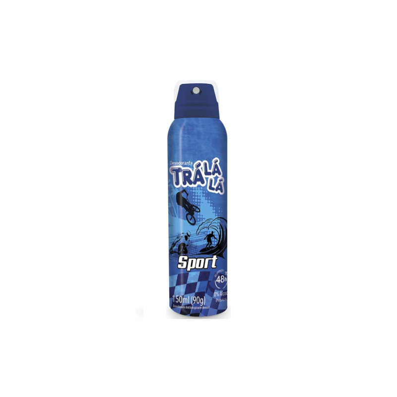 DESODORANTE AEROSOL TRA LÁ LÁ SPORT AZUL 90ML