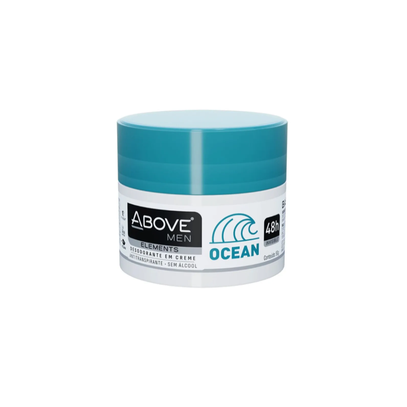 DESODORANTE CREME ABOVE MEN ELEMENTS OCEAN 50G