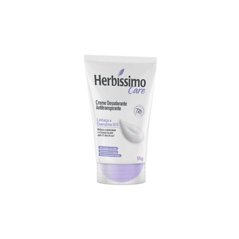 DESODORANTE CREME HERBISSIMO CARE LINHACA E COENZ 45G