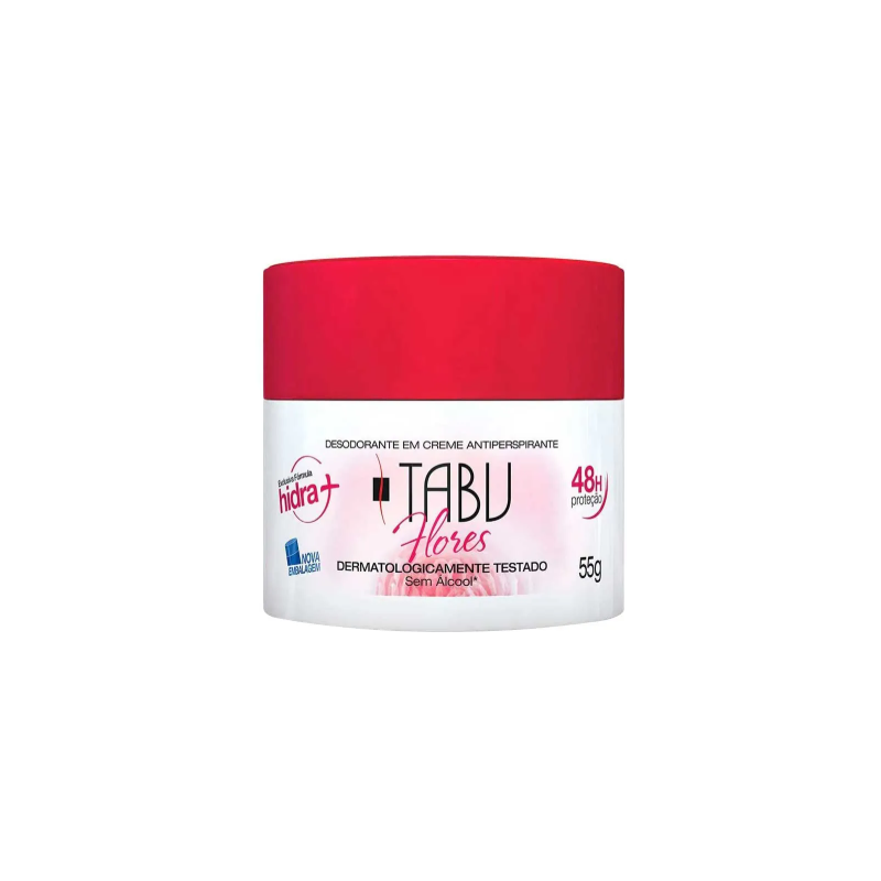 DESODORANTE CREME TABU FLORES 55G  