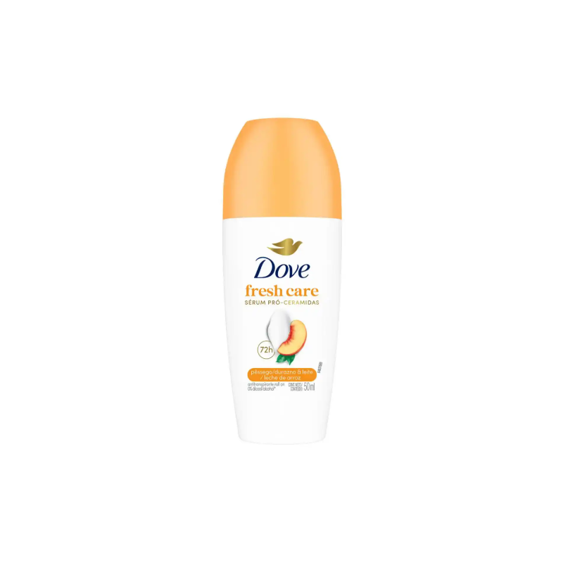 DESODORANTE ROLL-ON DOVE PESSEGO LEITE 50ML