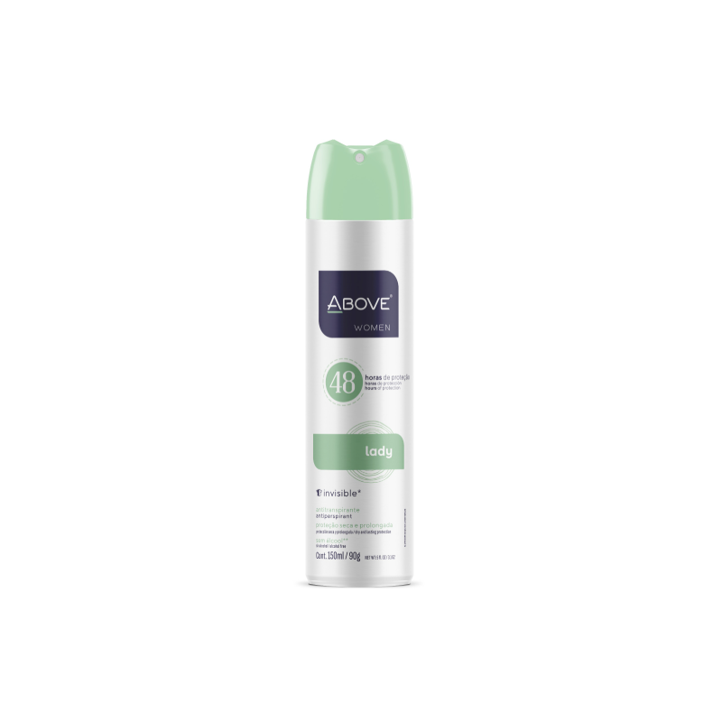 DESODORANTE ABOVE AEROSOL .WOM.LADY COM 150ML