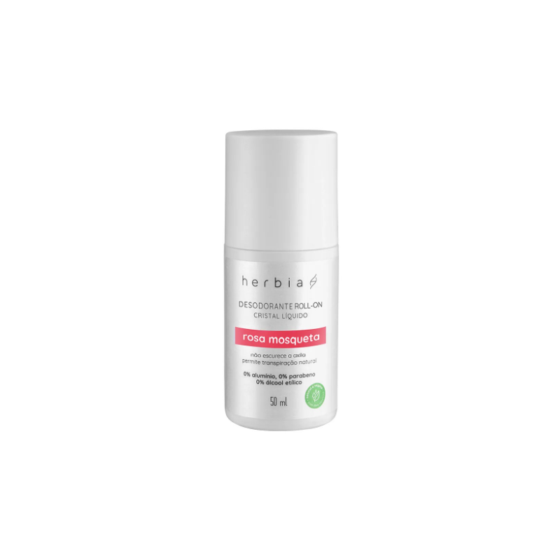 DESODORANTE ROLL-ON HERBIA ROSA MOSQUETA COM 50ML