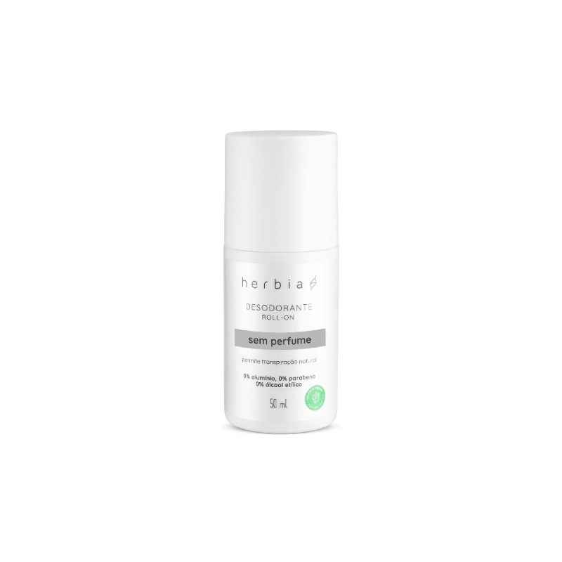 DESODORANTE ROLL-ON HERBIA SEM PERFUME ROLL-ON COM 50ML