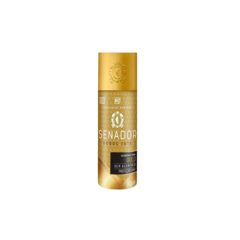 DESODORANTE SPRAY SENADOR COM GOLD 90ML