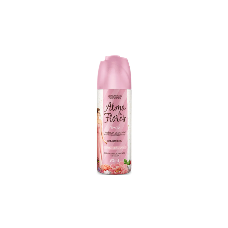 DESODORANTE SPRAY ALMA DE FLORES ESSÊNCIA DE JASMIM 90ML