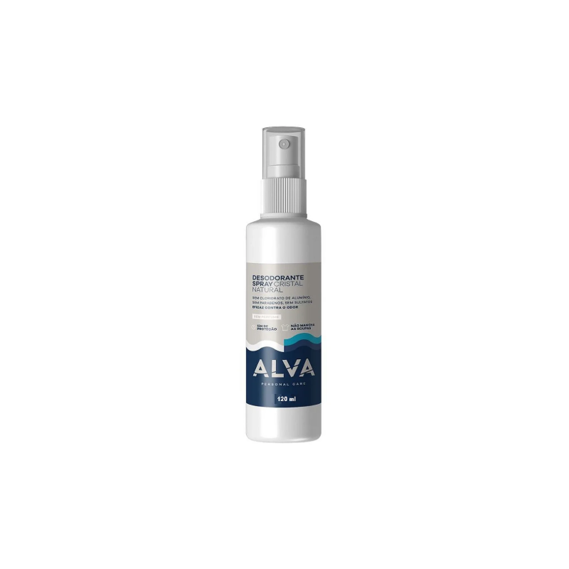 DESODORANTE SPRAY CRISTAL NATURAL SEM PERFUME VEGANO 120ML