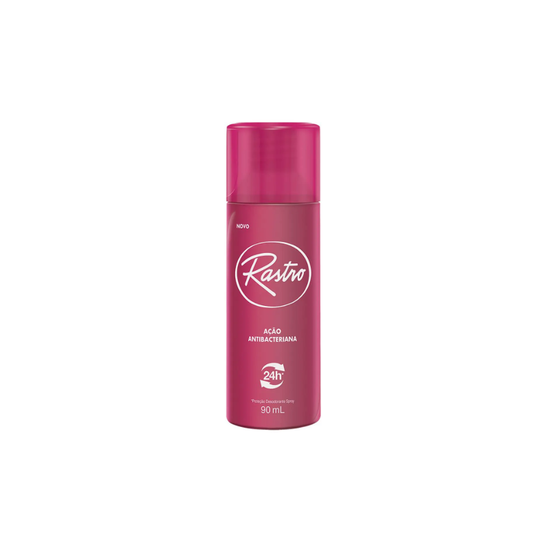 DESODORANTE SPRAY RASTRO AÇÃO ANTIBACTERIANA 24HRS 90ML