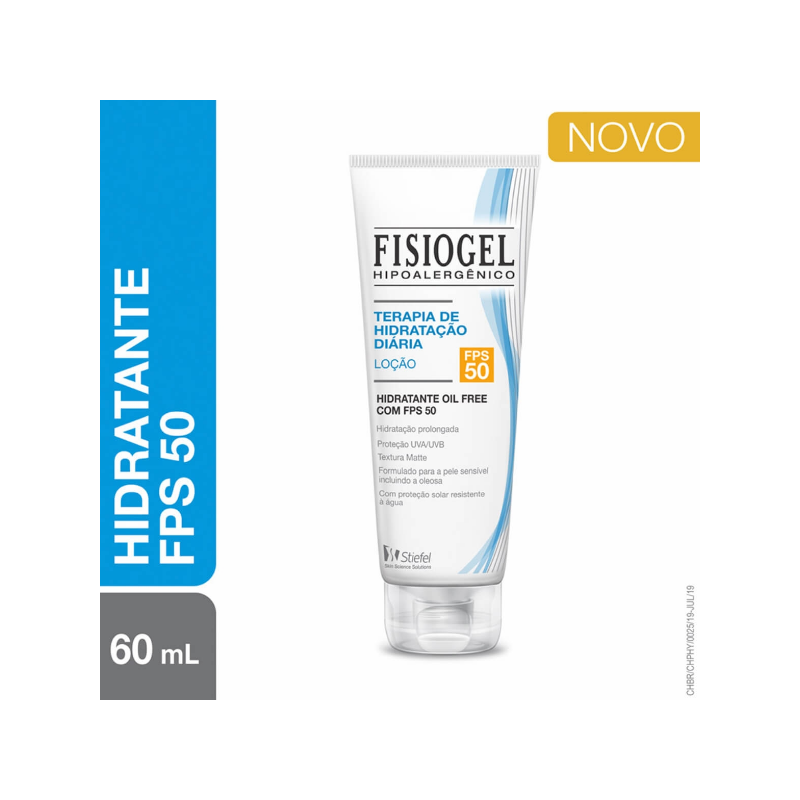 FISIOGEL HIDRATANTE TERAPIA FPS50 CORPO E ROSTO COM 60ML - VALIDADE 08/2026