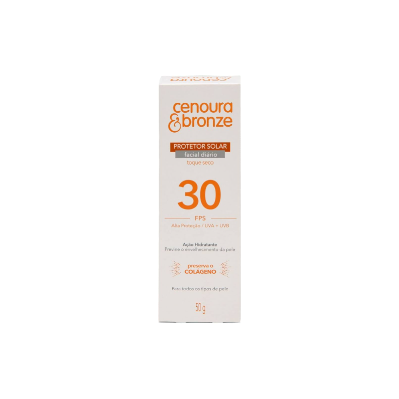 CENOURA E BRONZE PROTETOR FPS 50 TOQUE SECO 50G
