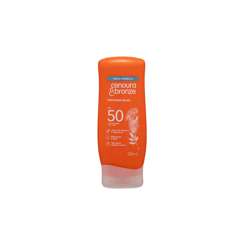 CENOURA E BRONZE PROTETOR SOLAR FPS 50 200ML