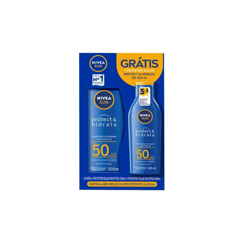 KIT PROTETOR SOLAR FPS50 200ML +PROT 50FPS 100ML NIVEA 