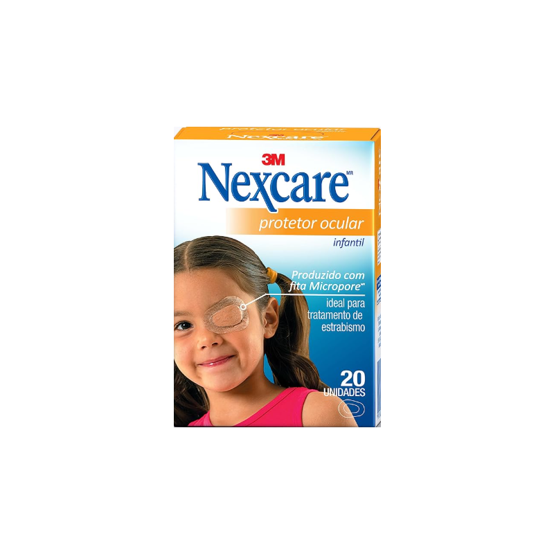 PROTETOR OCULAR NEXACRE INFANTIL COM 20 UNIDADES