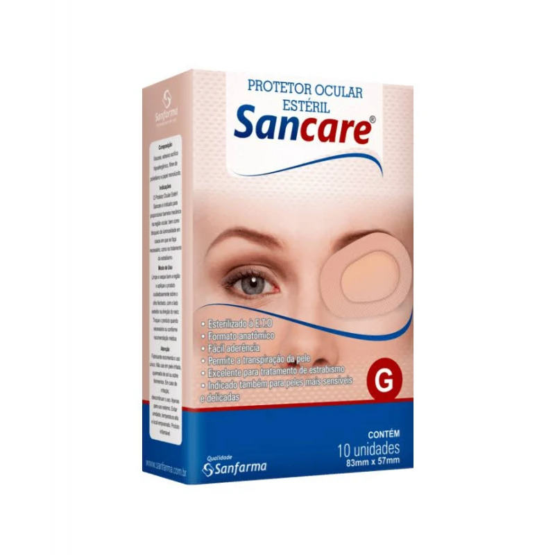 PROTETOR OCULAR STERIL SANCARE G C/10