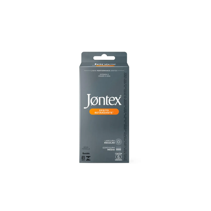 PRESERVATIVO JONTEX EFEITO RETARDANT COM 6 UINIDADES