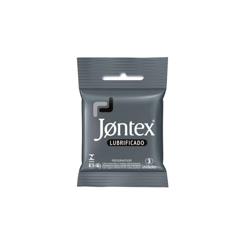 PRESERVATIVO JONTEX LUBRIFICADO COM 3 UNIDADES