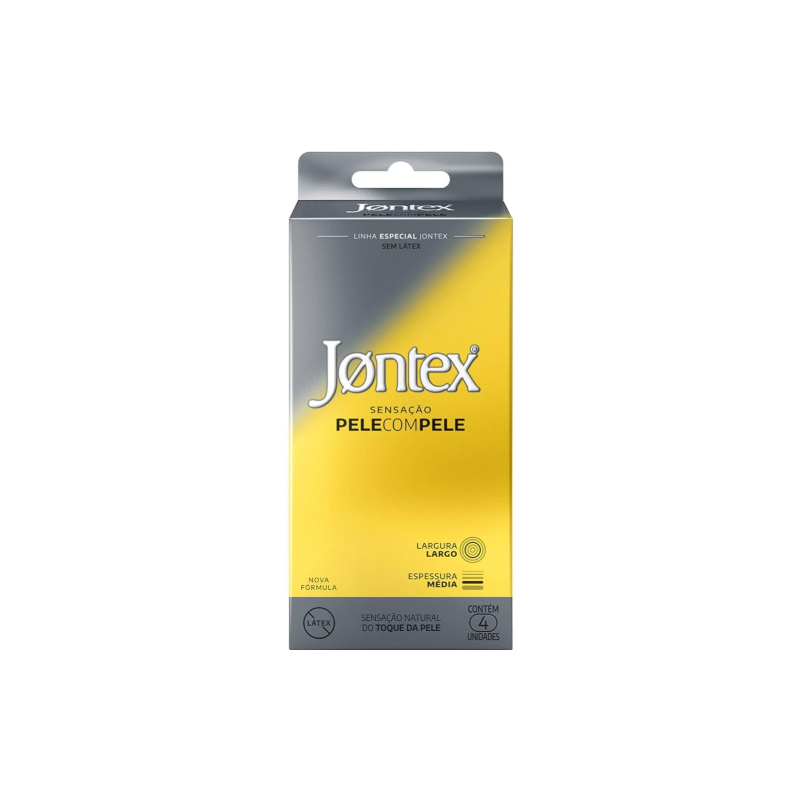 PRESERVATIVO JONTEX PELE COM PELE COM 4UNIDADES