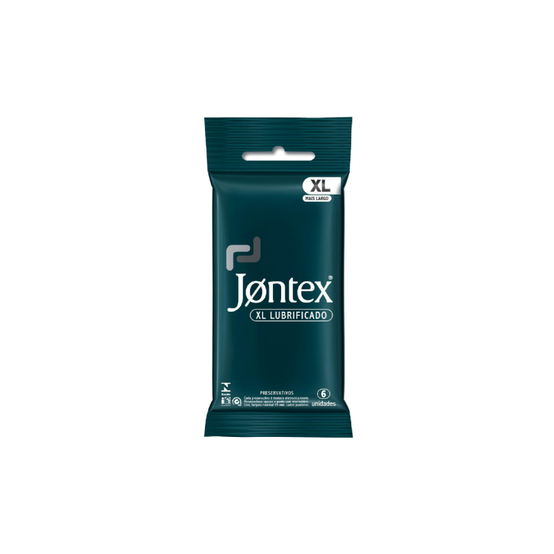 PRESERVATIVO JONTEX  XL LUBRIFICADO COM 6 UNIDADES