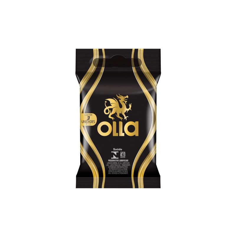 PRESERVATIVO OLLA BOLSO COM 3 UNIDADES