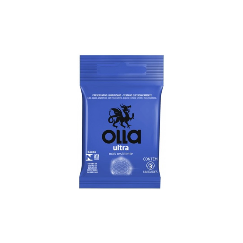 PRESERVATIVO OLLA ULTRA COM 3 UNIDADES