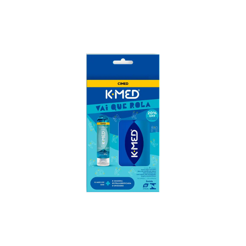 KIT K-MED ICE+K-MISINHA VAI QUE ROLA 50G 8 UNI