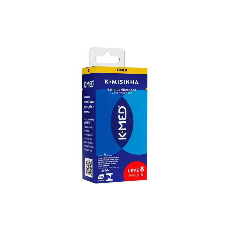 PRESERVATIVO K-MISINHA TRADICIONAL 8 UNIDADES