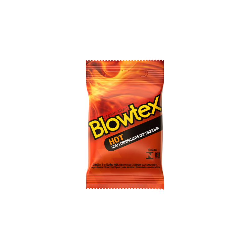 PRESERVATIVO BLOWTEX HOT COM 3 UNIDADES