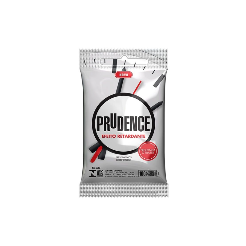 PRESERVATIVO PRUDENCE EFEITO RETARDANTE COM 6 UNIDADES