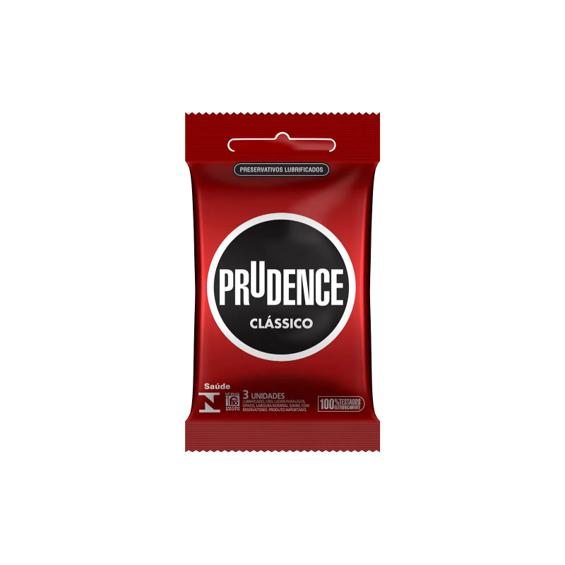 PRESERVATIVO PRUDENCE LUB BOLSO COM 3 UNIDADES
