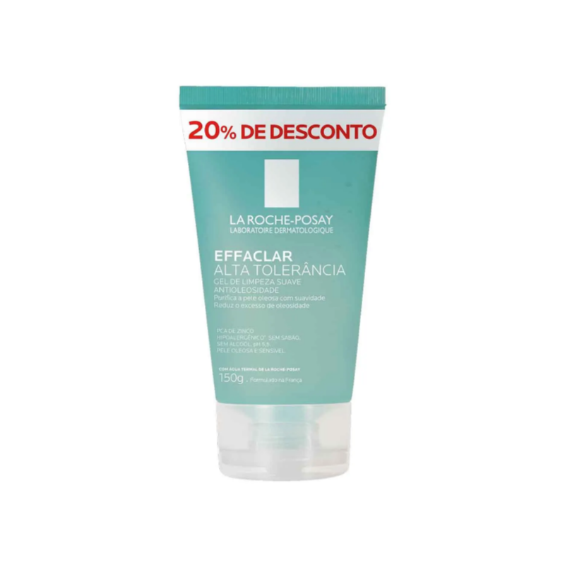 GEL DE LIMPEZA SUAVE EFFACLARALTA TOLERANCIA 150G 20% DESCON